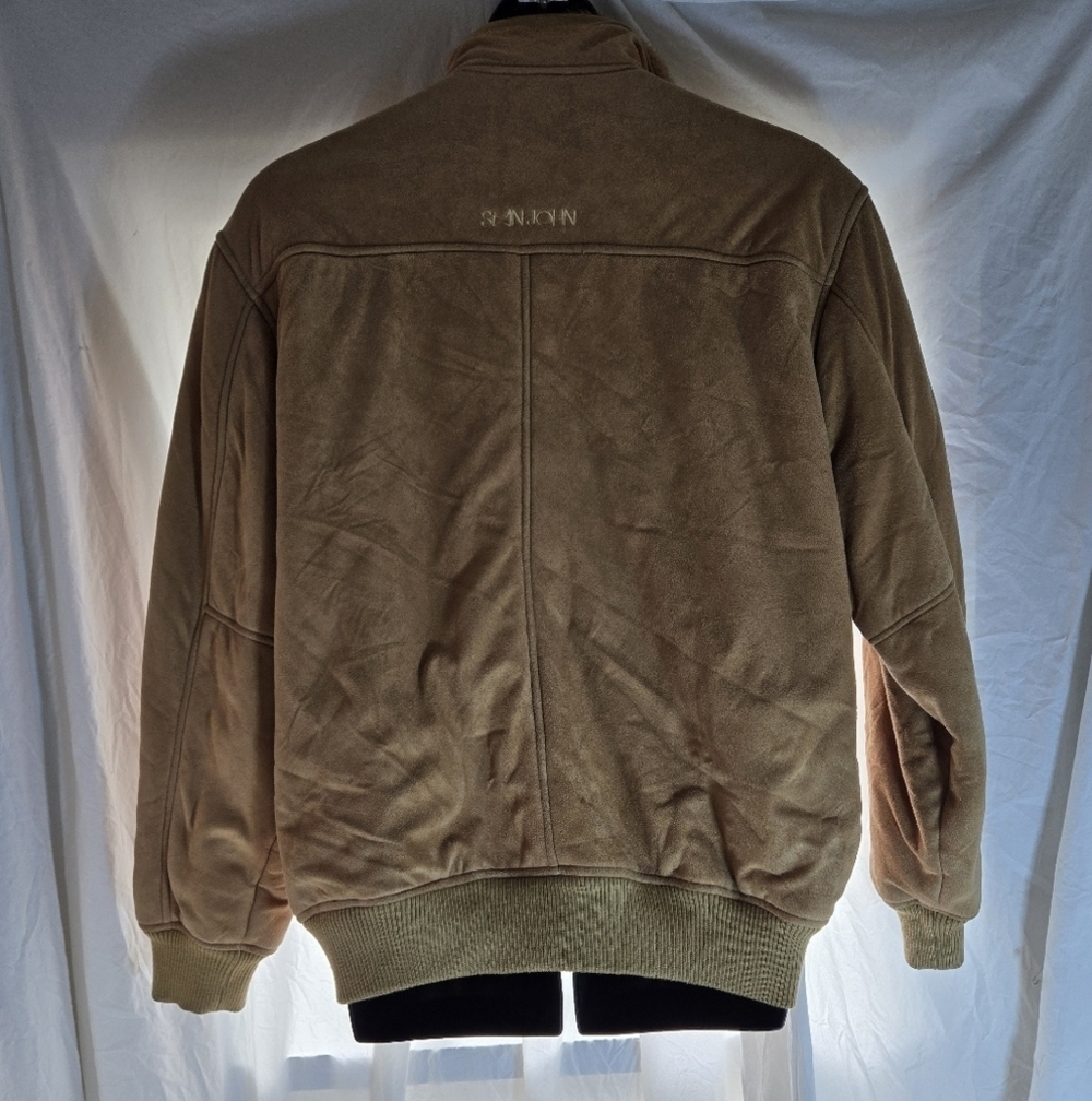 Vintage Faux Suede Fuzzy Lining Bomber Jacket EUC - Picture 11 of 13